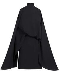 ‎Taller Marmo - Bacall High-Neck Open-Sleeve Dress - Lyst