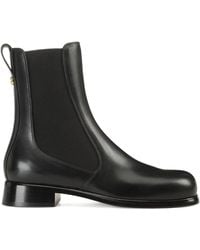 Sergio Rossi - 25Mm Avenue Chelsea Leather Boots - Lyst