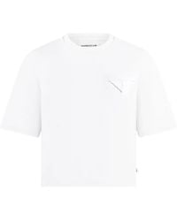 Manière De Voir - Leon Boxy Cropped T-Shirt - Lyst