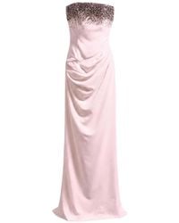 Amen - Abiti Crystal-Embellished Strapless Gown - Lyst