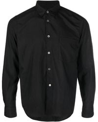 COMME DES GARÇON BLACK - Long-sleeve Patch-pocket Shirt - Lyst