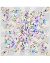 Ferragamo - Printed Silk Foulard - Lyst