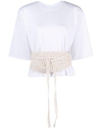 The Mannei - Turso Crochet-wrapping T-shirt - Lyst