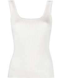 Zimmermann - Round-neck Ribbed-knit Tank Top - Lyst