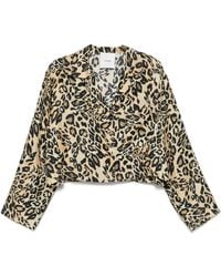 Nanushka - Cropped Long-Sleeves Shirt - Lyst