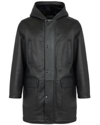 Yves Salomon - Hooded Shearling Coat - Lyst