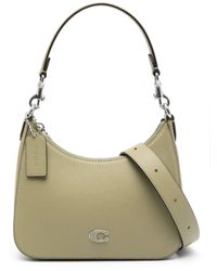 COACH - Logo-plaque Leather Tote Bag - Lyst