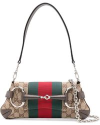 Gucci - Medium Horsebit Chain Shoulder Bag - Lyst