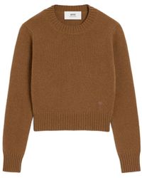 Ami Paris - Ami Wool And Cashmere Sweater - Lyst
