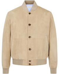 MAN ON THE BOON. - Suede Bomber Jacket - Lyst