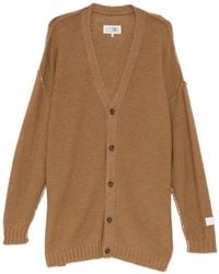 MM6 by Maison Margiela - V-Neck Button-Up Cardigan - Lyst
