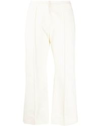 Jil Sander - High-waisted Cropped Trousers - Lyst