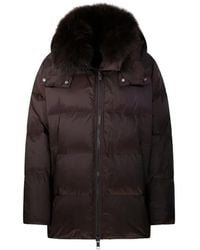 Yves Salomon - Fur-Trim Hooded Puffer Jacket - Lyst