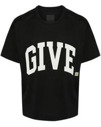 Givenchy - T-Shirt mit Logo-Stickerei - Lyst