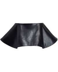 Khaite - The Ralfa Leather Miniskirt - Lyst