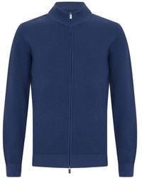 Fedeli - High-Neck Zip-Up Cardigan - Lyst