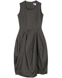Comme des Garçons - Pinstripe-pattern Bubble Midi Dress - Lyst