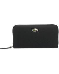 Lacoste - Logo-Patch Zip-Around Wallet - Lyst