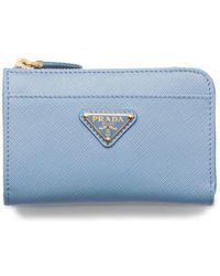 Prada - Saffiano Leather Keychain - Lyst