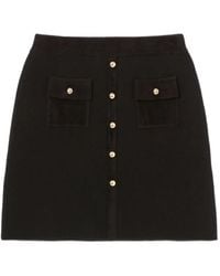 Claudie Pierlot - Ribbed-Knit Mini Skirt - Lyst