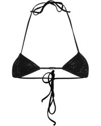 DSquared² - Top de bikini con detalle de cristales - Lyst