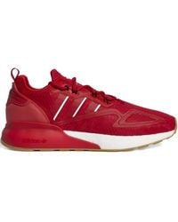 adidas - Zx 2k Boost "scarlet White Gum" スニーカー - Lyst