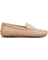 Tod's - Penny-slot Detail Leather Loafers - Lyst