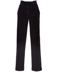Circolo 1901 - Velvet Straight-Leg Trousers - Lyst