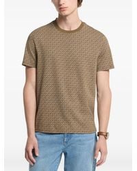 Michael Kors - Signature Logo Print Cotton Jersey T-Shirt - Lyst