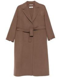 Max Mara - Esturia Belted Notch-Lapels Coat - Lyst