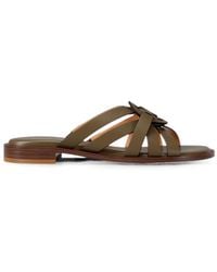 Michael Kors - Erika Logo-Plaque Sandals - Lyst