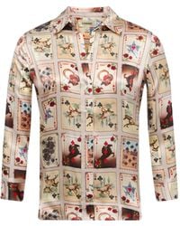 L'Agence - Chemise Imprimée Dani À Manches Trois-Quarts - Lyst