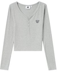 Chocoolate - Ribbed-Knit Heart-Motif T-Shirt - Lyst