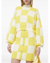 Stine Goya - Checkerboard Button Mini Skirt - Lyst