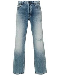Just Cavalli - Ripped-Detailing Straight-Leg Jeans - Lyst