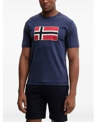 Napapijri - Reflect Logo-Print T-Shirt - Lyst