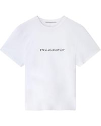 Stella McCartney - Stella Iconics T-Shirt mit Logo-Print - Lyst