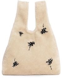 Simone Rocha - Verzierter Shopper Aus Faux Fur - Lyst