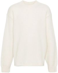 Jacquemus - Ivory Brushed Alpaca Sweater - Lyst