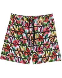 Moschino - Printed Nylon Swim Trunks - Lyst