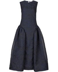 Cecilie Bahnsen - Panelled Jacquard Midi Dress - Lyst