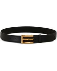 Etro - Logo-Buckle Leather Belt - Lyst