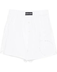 Marine Serre - Elasticated-Waistband Shorts - Lyst