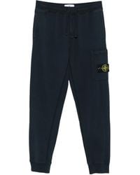 Stone Island - Pantaloni Con Coulisse E Tasca Applicata - Lyst
