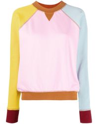 KENZO - Colour-block Cotton Sweatshirt - Lyst