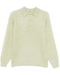 AURALEE - Button-Up Sweater - Lyst