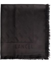 Lancel - Monogram-Pattern Scarf - Lyst