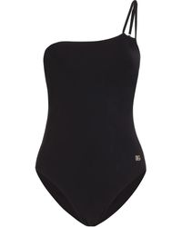 Dolce & Gabbana - One Shoulder Swimsuit - Lyst