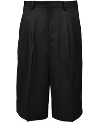 BREATH - Tuck Wide Pleated Pressed-Crease Shorts - Lyst