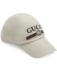 Gucci - Web Logo-Embroidered Baseball Cap - Lyst